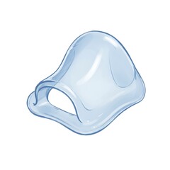 Transparent Blue Silicone Medical Device