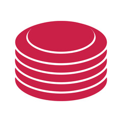 red ribbon on white background