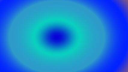 Concentric circles of vibrant blue and teal shades, creating a hypnotic, gradient effect