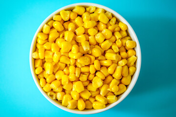 Bowl of Fresh Cooked Sweetcorn Vegetables