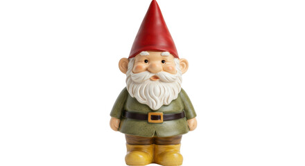 Isolated Garden Gnome Statue