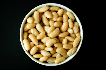 A Bowl Of Healthy Cooked Cannellini Beans