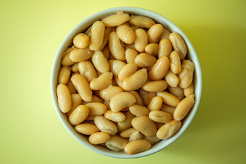 A Bowl Of Healthy Cooked Cannellini Beans