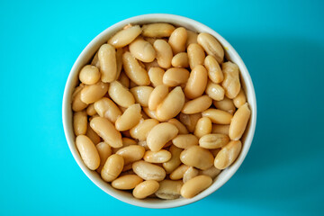 A Bowl Of Healthy Cooked Cannellini Beans