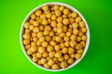 A Bowl of Cooked Healthy Vegetarian Chickpeas