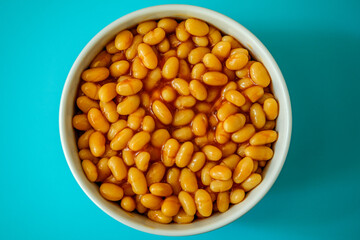 A Bowl of Classic Baked Beans In Tomato Sauce Meal