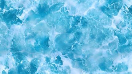 Fototapeta premium Aerial view of ocean waves creating a mesmerizing texture and pattern