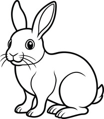 Obraz premium Cute Bunny coloring page