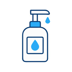 Obraz premium Liquid Soap Dispenser Pump Icon – Hygiene and Cleaning Symbol