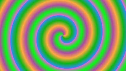 Hypnotic swirling spiral in vibrant rainbow hues (9)