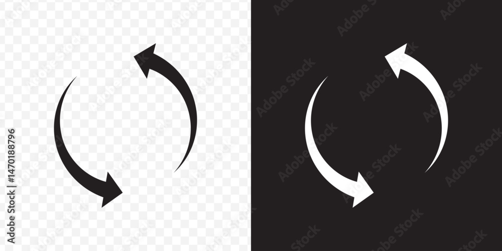 Poster circle arrow icon set. circular arrow icon, refresh, reload, rotation. green recycle vector icon sym