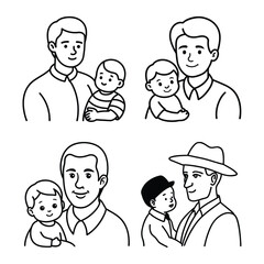 fathers and baby ,fathers day special 