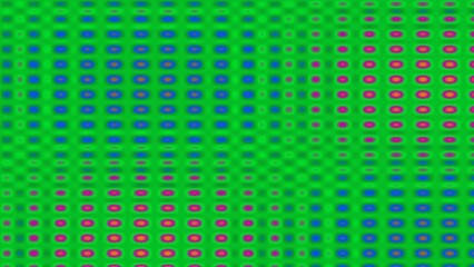 Fototapeta premium Abstract green background with vibrant, multicolored, repeating geometric pattern