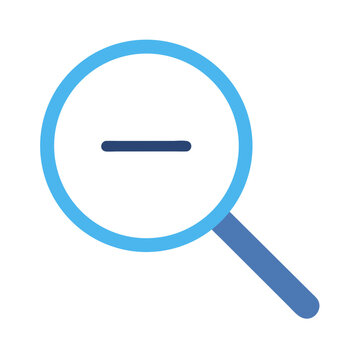 Magnifying Glass Minus Icon &ndash; Zoom Out and Search Function Symbol