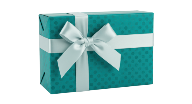 Isolated Wrapped Gift