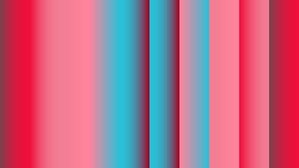 Vertical gradient stripes in pink, red, and cyan