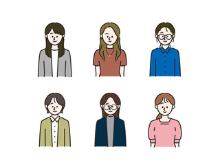 ビジネスパーソン_女性のアイコンセット