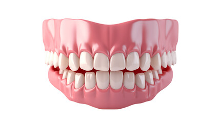 Fototapeta premium Healthy Human Teeth and Gums 3D Model for Dental Healthcare