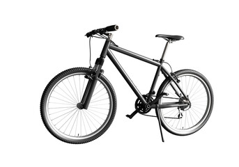 Bicycle isolated. Black Road Bike Isolated. Speed Racing Bicycle.	