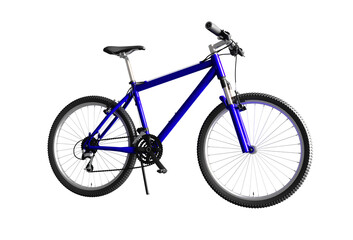 Bicycle isolated. Blue Road Bike Isolated. Speed Racing Bicycle.	