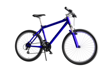 Bicycle isolated. Blue Road Bike Isolated. Speed Racing Bicycle.	