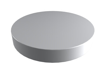 Circle podium isolated. Cosmetic display.