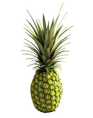 Obraz premium Pineapple isolated. Clipping path.
