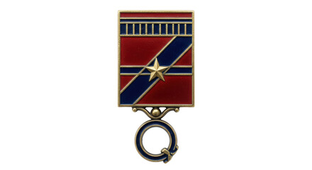 Isolated Military Medal with Star