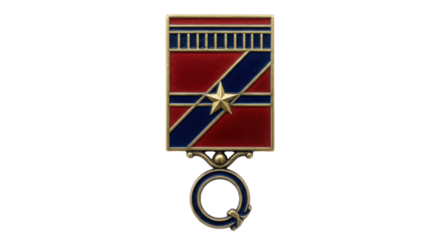 Isolated Military Medal with Star