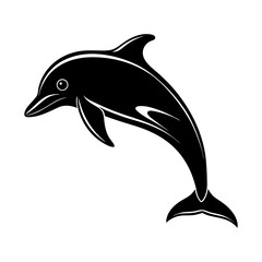 Obraz premium Dolphin Silhouette vector illustration
