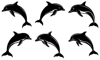 Dolphin Silhouette vector illustration