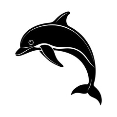 Fototapeta premium Dolphin Silhouette vector illustration