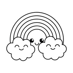 cloud computing concept vector silhouette