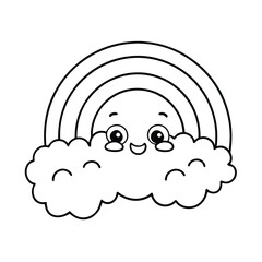 cloud computing concept vector silhouette