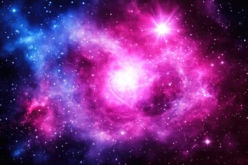 Obraz premium Nebula in deep space. Colors swirl in swirling patterns