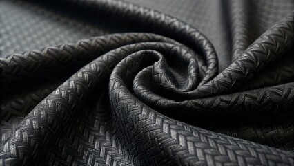 black fabric texture dark textile pattern background