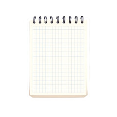 Blank notepad notebook paper icon isolated on transparent background png