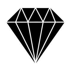 Diamond Silhouette vector illustration