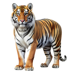 Fototapeta premium Majestic Bengal Tiger Wild Cat Portrait, Powerful Stripes