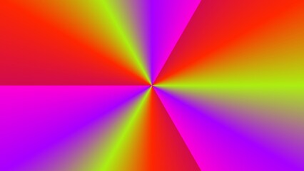 Vibrant radial gradient in red, pink, and yellow-green hues