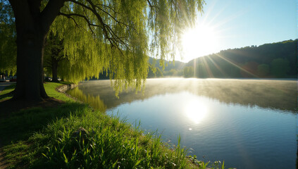 Obraz premium morning in the forest