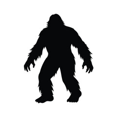 Fototapeta premium silhouette of a big foot man vector illustration
