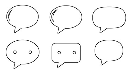 comment icon speech bubble symbol Chat message icons - talk message Bubble chat icon. chat logo template