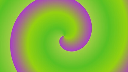 A vibrant, swirling abstract design in lime green and purple hues