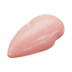 Raw Chicken Breast on White Background