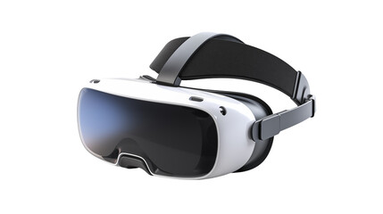 Sleek White Virtual Reality Headset Perfect for Immersive Gaming and Virtual Experiences