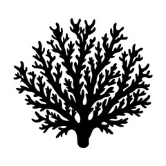 Coral Silhouette vector illustration