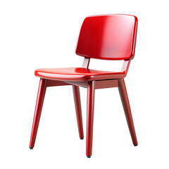 red chair isolated on white