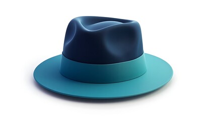 Classic black top hat isolated on white, an elegant fashion accessory