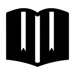 An open book with multiple bookmarks for organization and study purposes